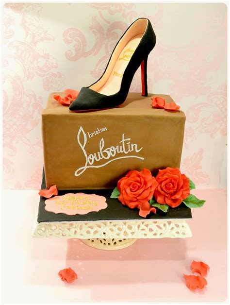 Christian Louboutin Shoebox Cake .